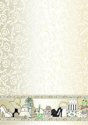 Cream Girly Accessories Backing Paper