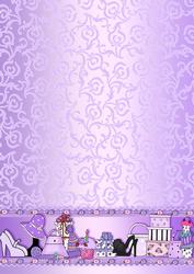 Lilac Girly Accessories Backing Paper