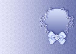 White Tulips Bouquet on a Blue Mat Matching A5 Insert