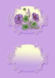 Lilac Floral A5 Landscape Insert