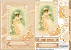 Vintage Lady 2 Decoupage