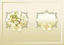 Lemon Floral Roses Bouquet A5 Insert
