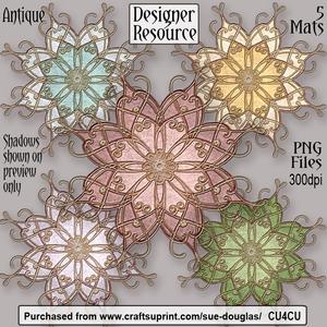 Designer Resource - Antique Fancy Mats - Set 1 Cu4cu