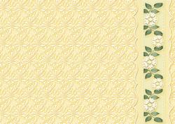 Lemon Fancy Embossed with Floral Border