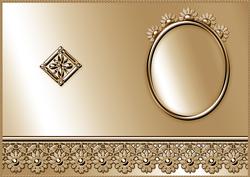 Gold Metallic A5 Portrait Insert