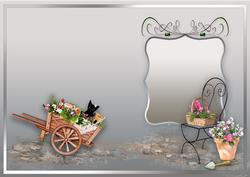 Wheelbarrow Summer Gardening A5 Portrait Insert