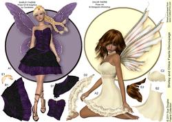 Shirley and Chloe - Faerie Decoupage Duo