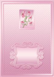 Pink Lily Spray A5 Landscape Insert