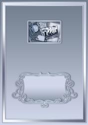 Vintage Dalemain Hall Blue with Frame Matching A5 Insert