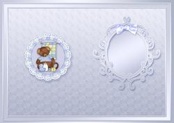 Tattered Teddy Baby Boy Matching A5 Insert
