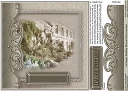 Vintage Stately Home Decoupage