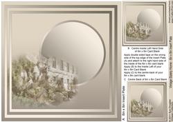 Vintage Stately Home - 8in x 8in Insert Plate