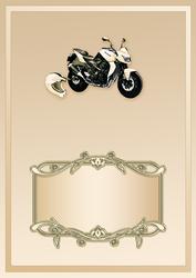 Cream Motorbike Matching A5 Insert