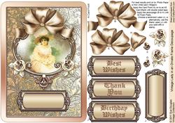 Vintage Lady in an Ornate Frame Decoupage
