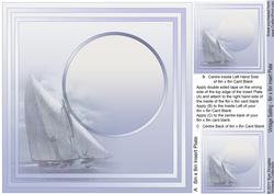 Vintage Sailing - 8in x 8in Insert Plate