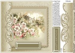 Vintage House in the Wood Decoupage