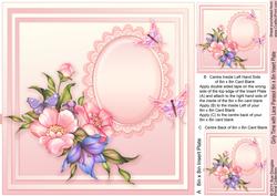 Girly Time with Lace Parasol - 8in x 8in Insert Plate