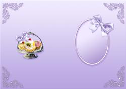 Lilac Cream Cake Heaven Matching A5 Insert