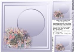 Vintage Christmas Tree in Lilac - 8in x 8in Insert Plate