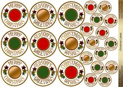 Christmas Labels Embellishments