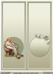 Vintage Mother and Baby Matching Long Dl Insert