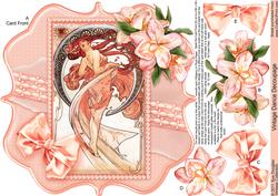 Vintage Dance 8in x 8in Decoupage
