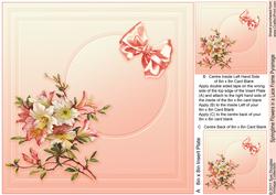 Springtime Flowers in a Lace Frame - 8in x 8in Insert Plate