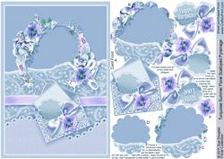 Turquoise Summer Floral Pyramage