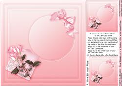 Pink Rosebuds in a Basket Matching 8in x 8in Insert Plate