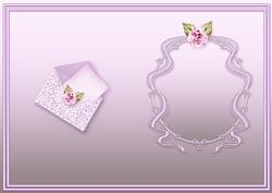 Pink Roses on a Satin Shield Matching A5 Insert