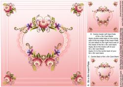 Pink Peonies on an Oval Panel - 8in x 8in Insert Plate
