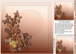 Copper Girly Steampunk - 8in x 8in Insert Plate
