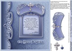 On Your Baptism - 8in x 8in Decoupage