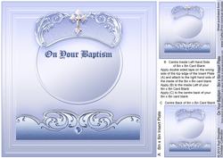 On Your Baptism - 8in x 8in Insert Plate
