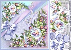 Morning Glory - 8in x 8in Decoupage