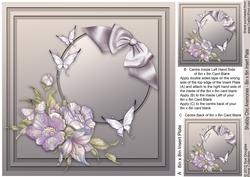 Shabby Chic Anemones - 8in x 8in Insert Plate