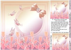 Shabby Chic Tulips - 8in x 8in Insert Plate