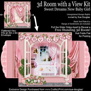 Image of cup333557_422 - 3D Room with a View - Sweet Dreams New Baby Girl