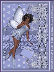 Maria Faerie Blue 6 Page Kit, Including Decoupage Step by Step