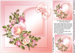 Roses with a Polka Dot Arch - 8in x 8in Insert Plate