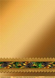 Matching Backing Paper for Christmas Sentiments Gold