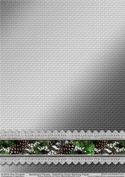 Matching Backing Paper for Christmas Sentiments Silver