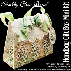 Handbag Gift Box Shabby Chic Floral