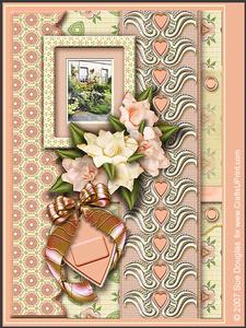 Dalemain Hall Lemon Landscape Kit, 6 Pages, Including Decoupage Step by Step