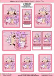 Sweetie Pie Pink Cutie Toppers Sheet