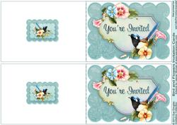 Invitation You're Invited Bird Cards