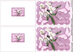Invitation You're Invited Butterfly Cards