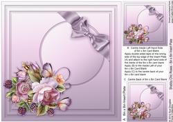 Shabby Chic English Roses Matching 8in x 8in Insert Plate