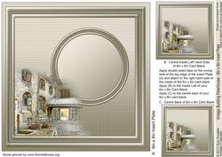Vintage Building Peterhouse 8in x 8in Insert Plate