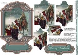 Vintage Star of Bethlehem Pyramage Topper